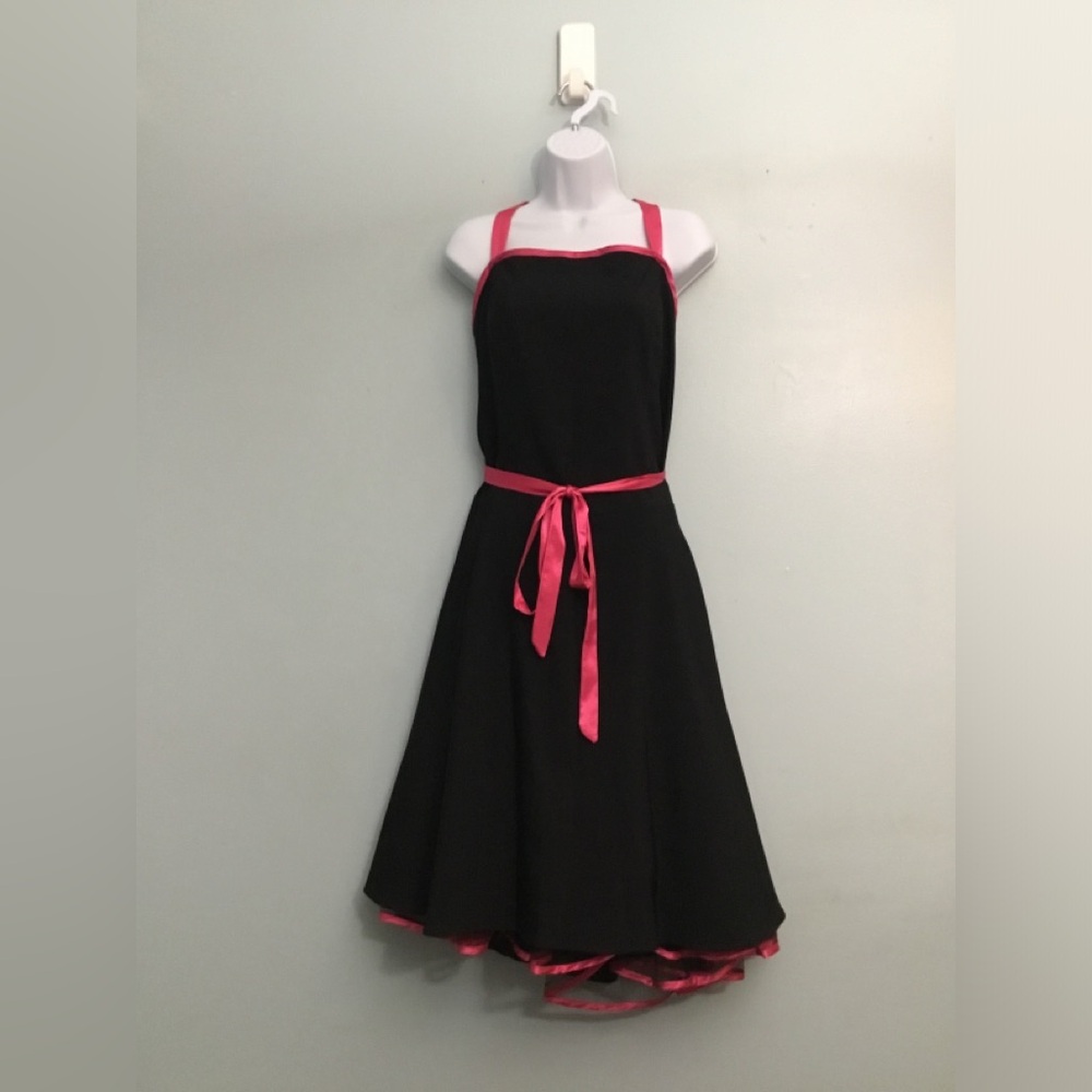dressbarn Black Dress with Pink Trim - Picture 8 of 13